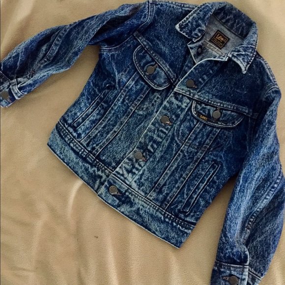 EUC Vintage 90’s 5 6 Lee Blue Acid Wash Denim Jean Jacket
